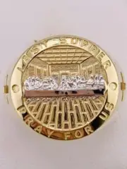 14k gold ring last supper Size 11 Pray for us Jesus - Ultima cena anillo oro