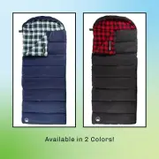 XL 3 Season Outdoor Envelope Sleeping Bag for Adults Camping Backpacking