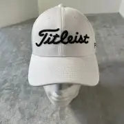 Titleist Cap Hat Men Small Medium White Pro V1 FJ Golf Preppy Luxury NEW