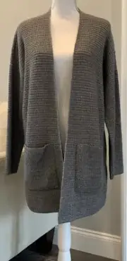 NWT Eileen Fisher Organic Cotton Cardigan F1WZG-K5205M SzL In Ash