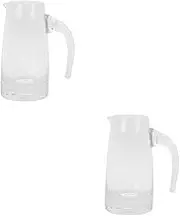 TOPPERFUN Glass Wine Decanter Handled Whisky Dispenser for Red Wine Elegant Pitcher for Home Restaurant Smooth Touch Transparent Texture Present