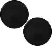 NOLITOY 2Pcs Round Wood Serving Tray Elegant Decorative Platters for Home Decor Kitchen Table Versatile Trays for Serving Food Candle Holders Stylish Accent for Living