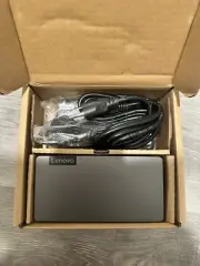 NIB LENOVO THUNDERBOLT 3 ESSENTIAL DOCK DK1913 WITH 135W AC ADAPTER