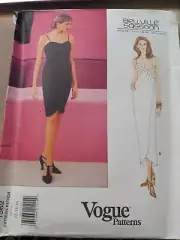 Vogue VINTAGE Pattern DRESS Size 14/ 16/ 18 Sewing Belville Sassoon 1995 Uncut