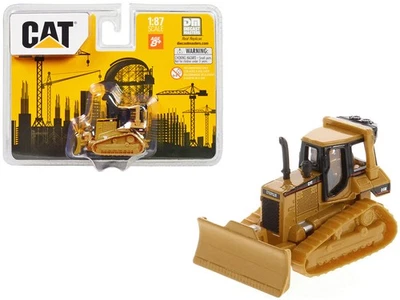 CAT 1990 D5M Track-Type Tractor Yellow 1/87 HO Diecast Model Diecast Masters