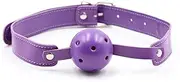 SAHOOSAFETY Sex Gag Ball Gag Mouth Woman Sex Toys For Adults Bondage Gag Mouth Plug SM Game for women(Purple)