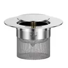 Hair Trap Pop Up Drain Filter Stainless Steel Sink Strainer Bathroom Accessory
