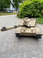 Latest Version 7.0 Super Large 72CM Desert Camouflage Challenger Modern Tank 1:16 Full-Size Remote-Controlled Tank Model (Upgraded Version)