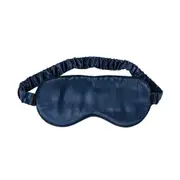 Canningvale Beautysilks Eye Mask Light-Blocking Adjustable Soft Sleep Aid Blue