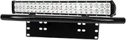 LIGHTFOX 20Inch Cree LED Light Bar Spot Flood Work Driving Light + 23'' Number Plate Frame 3 Years Warranty