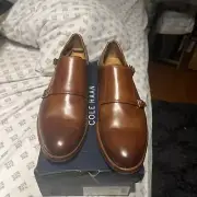 Cole Haan Grammercy DBL Monk Mens Shoes Brown Leather Double Strap Oxford