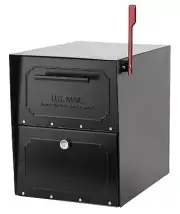 Architectural Mailboxes Oasis TriBolt Galvanized Steel, Locking Post Mount Ma...