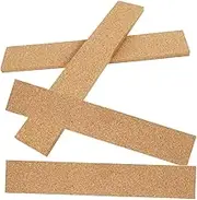 TEHAUX Cork Adhesive Strips 4pcs Cork Board Strips for Home Office Message Pushpin Holder