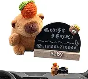 Parking Number Plate - Car Dashboard Temporary Stop Sign Number Plate | Auto Interior Decor Parking Phone Number Card for Car, SUV, Truck Convertible Car
