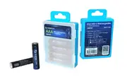 Laser USB-C Rechargeable AAA Batteries 4-Pack - Fast Charging - 1000 Recharges - Eco-Friendly - Safe, Durable Power Solution