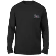 DC Joker Embroidered Unisex Long Sleeved T-Shirt - Black