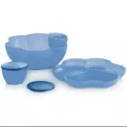 Tupperware Party Set / Chip N Dip Blue
