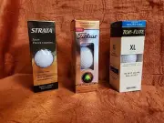 Bundle of 3 Golf Ball Sets. (3)Titelist Pro V1, (3)Strata & (3)Top Flite. New