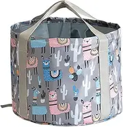 26L Collapsible Foot Bath Basin, Portable Travel Foot Spa Soak Tub for Soaking Feet, Waterproof Foot Soaker Bucket for Camping Washing Vegetables and Fruits (XL, Grey)