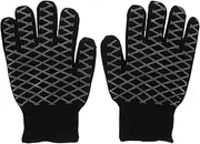 Healvian Silicone Bbq Gloves Heatproof Mitts for Men Women Grilling Gloves for Outdoor Grill