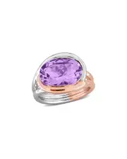 Rina Limor Silver 5.40 ct. tw. Amethyst Ring