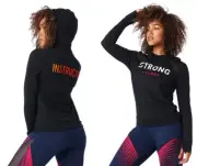 ZUMBA STRONG By Zumba Instructor Pull Over Hoodie Jacket Rare Zin EliteZWear XL