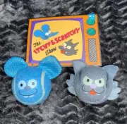 New The Simpsons & Bark Box “ Itchy & Scratchy Show “ Dog Toy M/L Tennis Balls