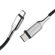 Open Box Cygnett 1m Armoured USB-C to USB-C Cable (USB 2.0)