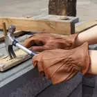Work Gloves Soft Excellent Workmanship Cowhide Protective Gloves Comfortable