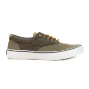 Sperry Men's Striper II CVO Waxy Canvas Olive Sneakers STS23464
