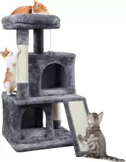 Cat Tree for Indoor Cats, 36In Cat Tower Cat Condo W/Extra Large Perch, Scratchi