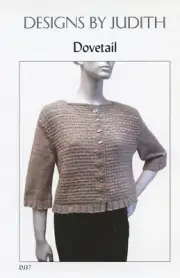 Designs by Judith Knitting Pattern DJ37 Dovetail Cardigan 34"-52"