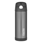 THERMOS Drink Bottle 470ml Charcoal AUTHENTIC Kids Back to School