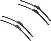 2/4pcs Car Windshield Wiper Blades Fit For Renault Kadjar Wiper Blades Soft Rubber Auto Front Windscreen 2015 2016 2017 2018 2019(4 PCS)