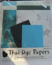 Strathmore Artist Handmade Thailand Scrapbook Paper Tye Dye 6 sheets 10.5x14.5"