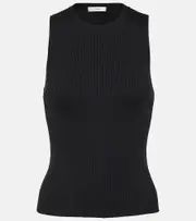 [Vince] Vince Ribbed-knit tank top AU 16 black