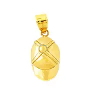 14K Gold Jockey Helmet Charm