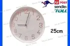 IKEA TROMMA White Silent Quartz Movement 25cm Wall Clock Home Office Kitchen