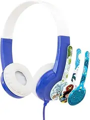 BuddyPhones Kids Headphones Wired DiscoverFun (Blue)