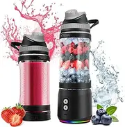 Portable Blender for Shakes and Smoothies Mini Juicer Blender 700ml with 6000mah USB Rechargeable Battery Crush Ice, Frozen Fruit And Drinks, Travel Cup Bpa-Free