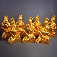 在飛比找Yahoo!奇摩拍賣優惠-珍藏銅鎏金唐代工藝七樂甬平均高度:32cm，寬度:17.5c