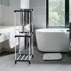 Drying Rack Dryer Rack Multifunctional 3 Layer Shelf Floor Standing Laundry