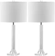 Lighting Collection Tyrone Modern Crystal Column 27-Inch Bedroom Living Room Hom
