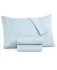 PARKER COLLECTION 4 PIECE KING SIZE SHEET SET COLOR BLUE 1200 THREAD COUNT NEW