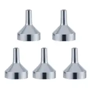 5 Pieces Mini Metal Funnels for Filling Small Bottles Transferring Liquid Refill