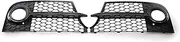 Car Front Fog Light Grill Cover Compatible For Audi TT MK2 Compatible for S-Line TTS 2011-2014 8J0807681KT94 8J0807682KT94(Bright Black)