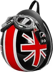 Helmet Shape Backpack, Creative Hard Shell Motorbike Luggage Bags, Waterproof Helmet Holder, Unique Novelty Helmet Storage Bag Hiking Backpack for Men and Women