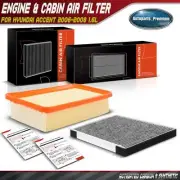 Engine & Activated Carbon Cabin Air Filter for Hyundai Accent 2006-2008 1.6L (for: Hyundai)
