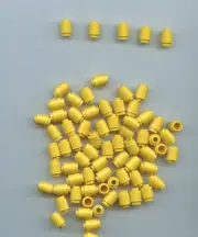 LEGO x 187 Yellow Brick, Round 1 x 1 Open Stud 3062b
