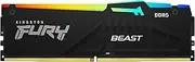 Kingston Fury Beast RGB 64 GB (2 x 32 GB) CL36 6000MT/s DDR5 Desktop Gaming RAM Memory, Black